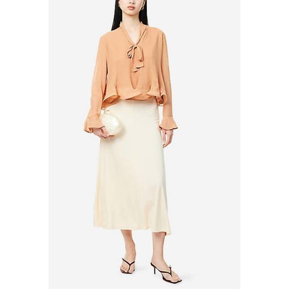 NEW ZIMMERMANN balance flutter top in dusty peach